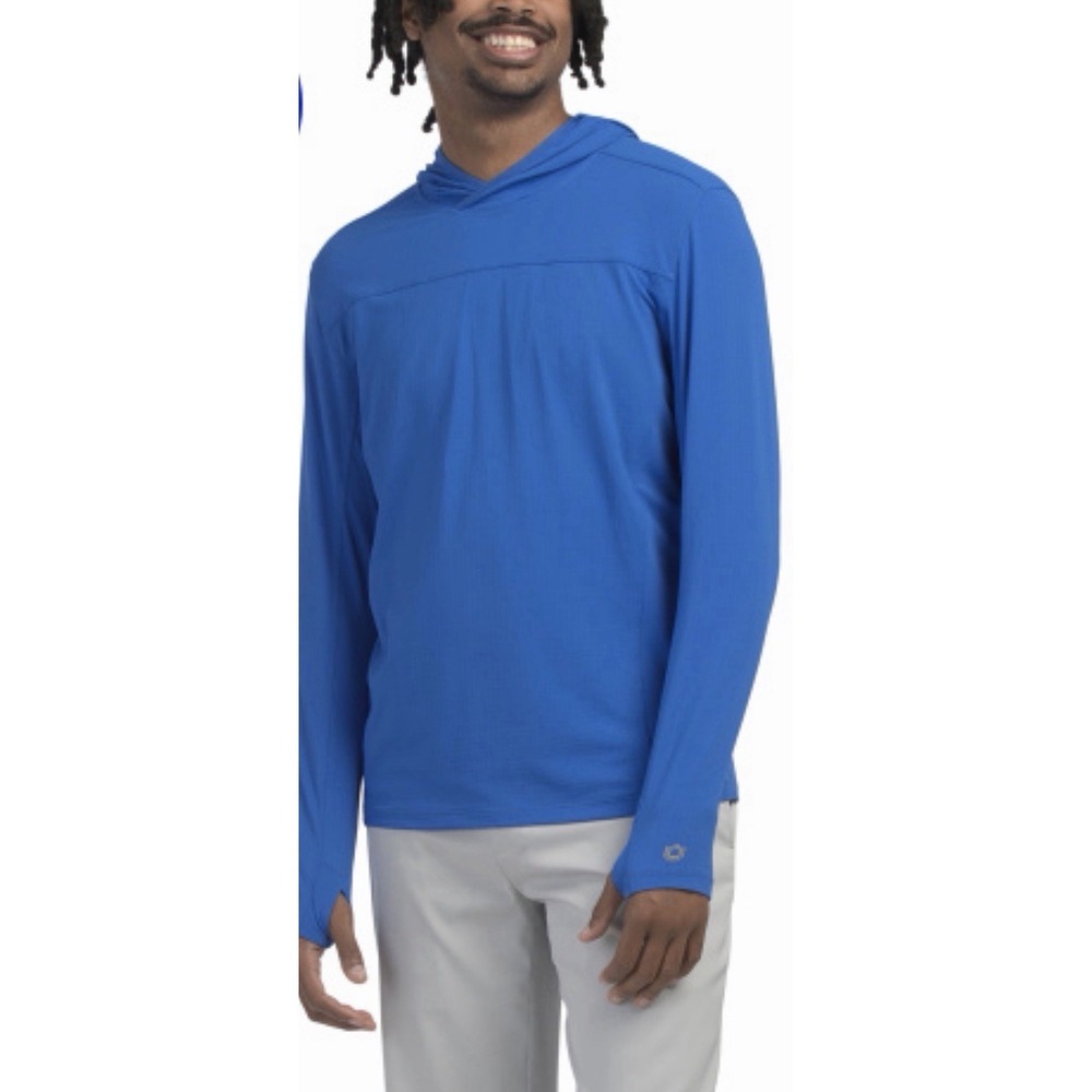 IBKUL Men's‎ Small Royal Blue UPF Cooling Hoodie NWT